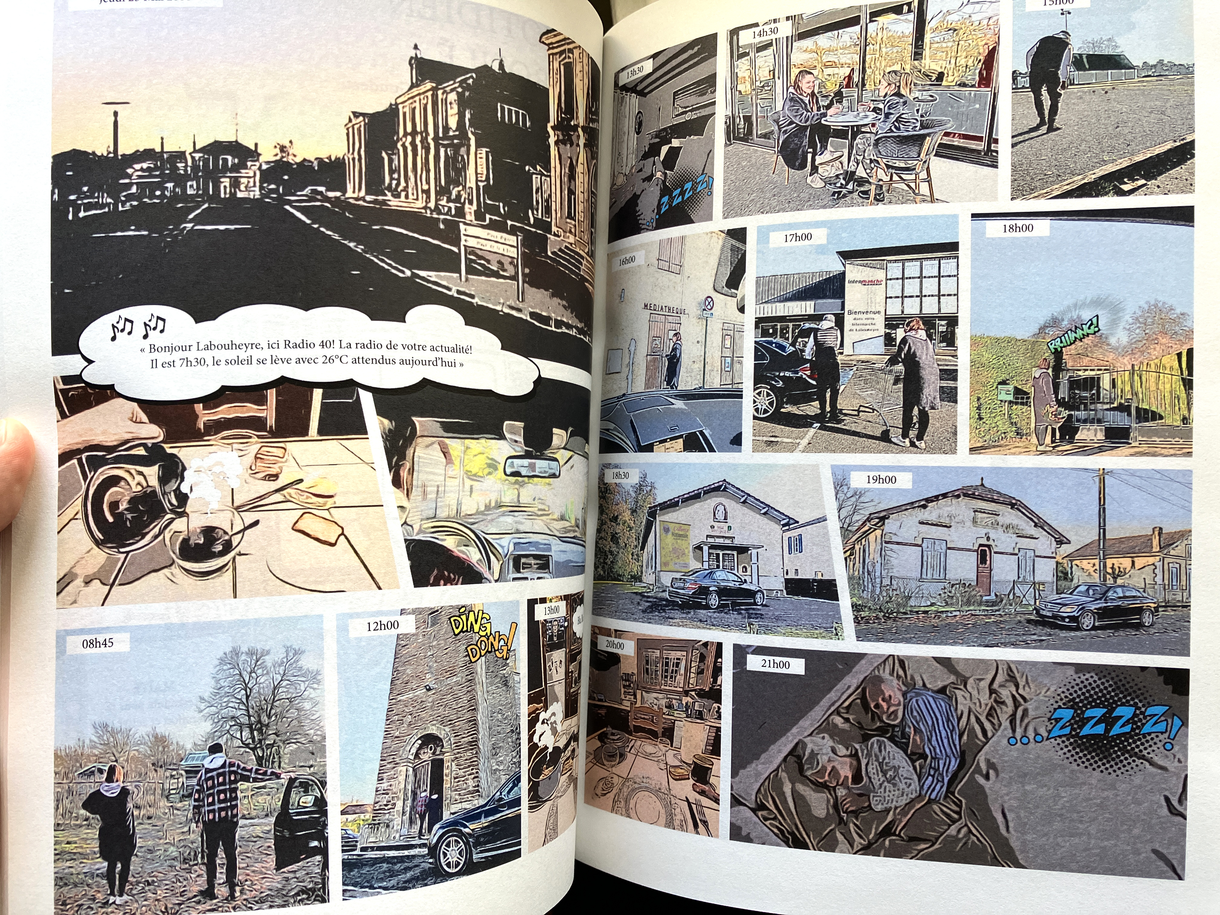 Vagabondages 2 (2022), roman graphique du studio Architecture, ville et territoires, ensap Bordeaux.