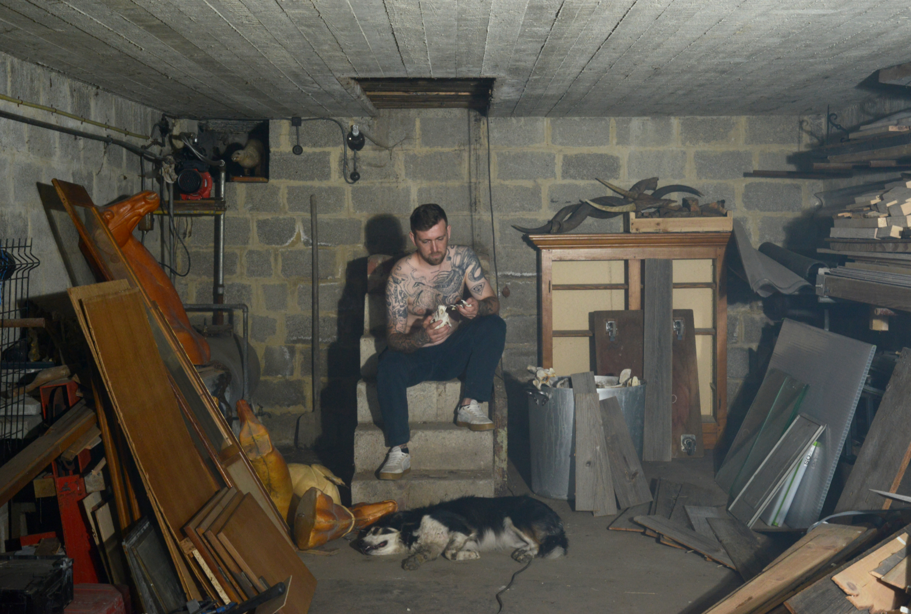 Arnaud Théval Partie de chasse, diorama inversé n°8 (2025) Université de Liège.