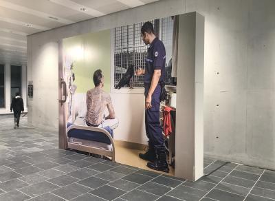 Arnaud Théval Soudain, entre les murs, l'animal (2021) Cité des arts de Chambéry