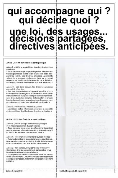 Arnaud Théval Qui accompagne qui ? Qui décide quoi ? (2022) Institut Bergonié, Bordeaux